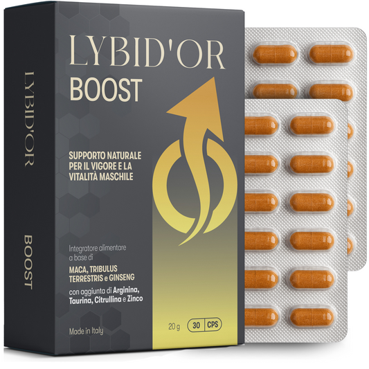 Lybid’Or BOOST – Integratore Uomo Extra Forte per Vigore e Prestazioni