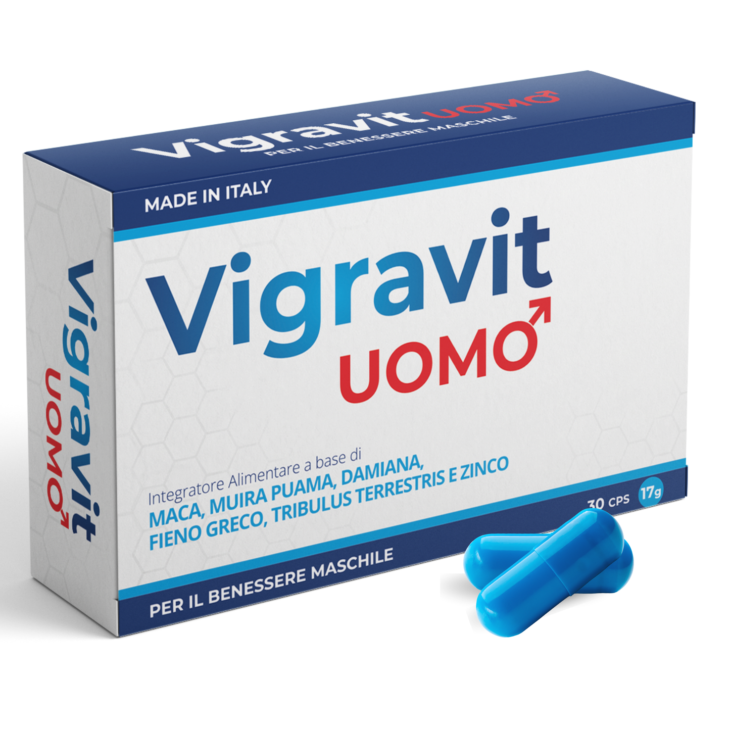Lybid’Or VIGRAVIT - Integratore Uomo Extra Forte per Vigore e Prestazioni