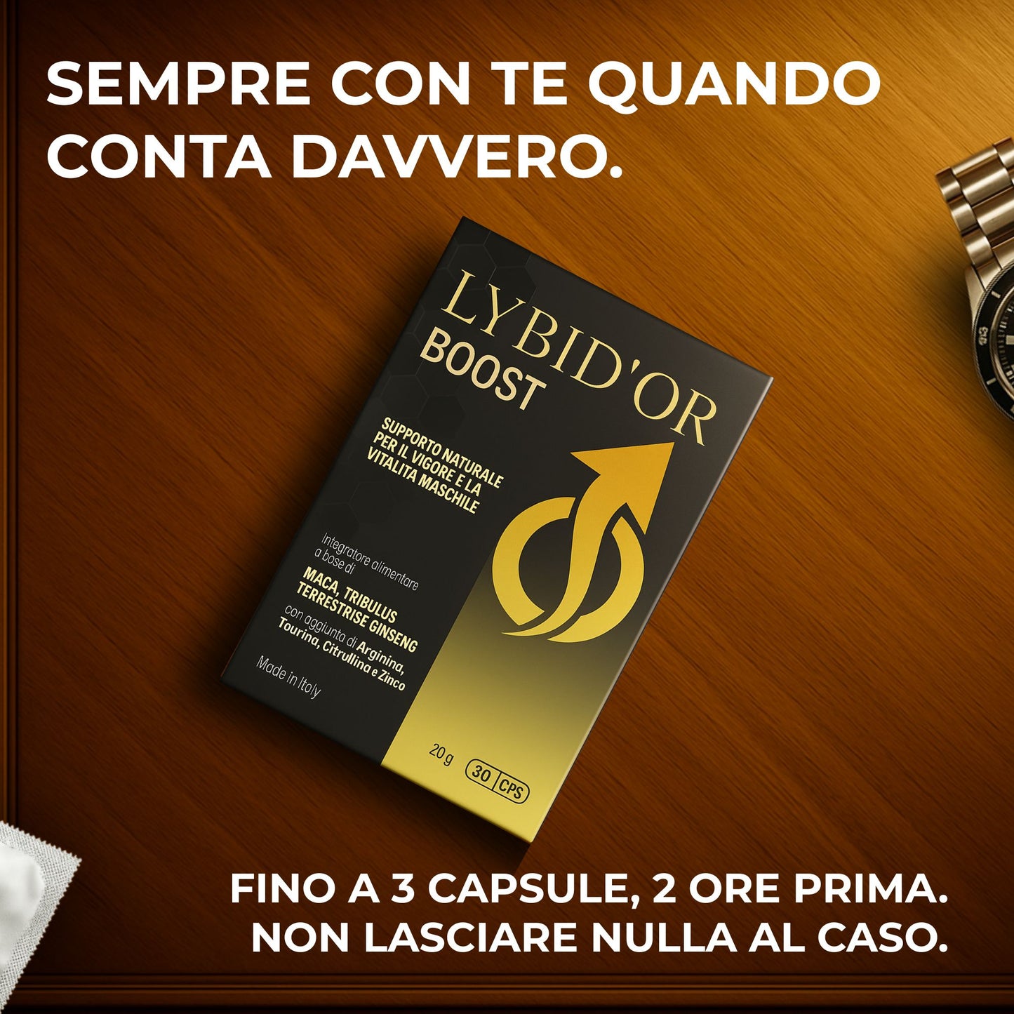 Lybid’Or BOOST – Integratore Uomo Extra Forte per Vigore e Prestazioni