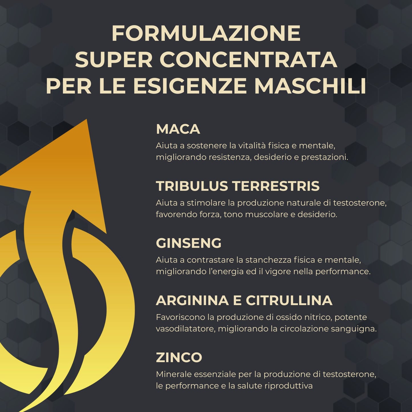 Lybid’Or BOOST – Integratore Uomo Extra Forte per Vigore e Prestazioni