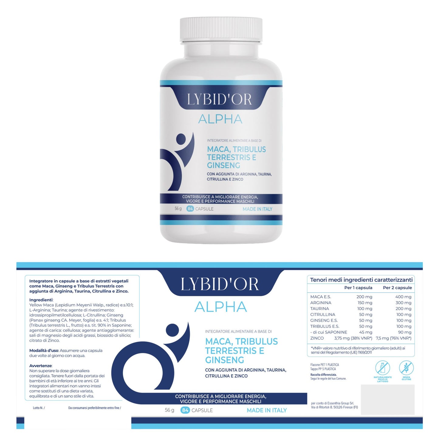 Lybid’Or ALPHA – Integratore Uomo per Energia e Vigore Quotidiano